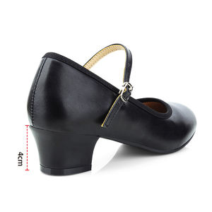 <span class=keywords><strong>Zapatos</strong></span> de personaje para mujer <span class=keywords><strong>zapatos</strong></span> de baile 1,5 "correa de tobillo tacones de baile para Salsa Tango Flamenco latino con suela de goma - Product Image 6
