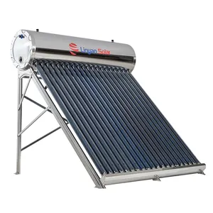 LINYAN High Efficiency Stainless Steel 100L 200L 300L Non-pressurized solar water heater system gyser for home or commercial
