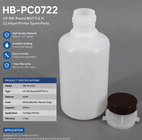 Bouteille d'encre ronde HB-PC0722 UX INK H pour imprimante jet d'encre, pièces détachées neuves, garantie 1 an