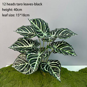 Usine En Gros 12 Têtes Artificielle Feuille De Bananier Bundles Nordique Ins Plante Verte Artificielle Bananier Bonsaï <span class=keywords><strong>Sans</strong></span> <span class=keywords><strong>Pot</strong></span> - Product Image 3