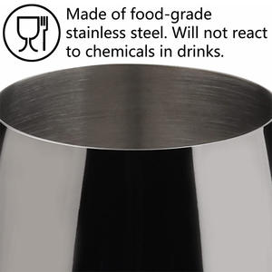 Flûtes à champagne en acier inoxydable incassable de qualité supérieure, verres à vin dorés, gobelets vintage personnalisés, 18 oz - Product Image 4