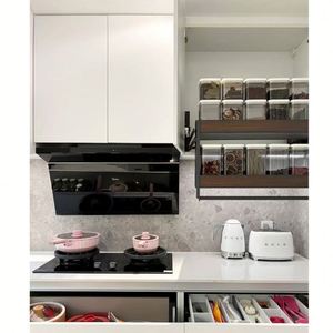 Armoires de cuisine modernes de luxe sur mesure avec placard personnalisable laqué brillant - Product Image 4