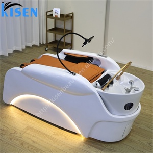 KISEN Multifunctional Salon Hair Spa Washing Head Chair Water Therapy Thai Steam Bowl Head Spa Shampoo Massage <b>Bed</b> - Product Image 5