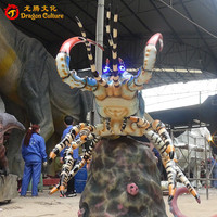 Statue de homard réaliste de qualité supérieure grandeur nature en fibre de verre, modèle d'animal animatronique pour la décoration
