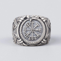 Bague Viking Runes Titane Acier Homme Femme 8mm Large Mythologie Nordique Grave Geometrique Bande Bijou Unisexe Cadeau