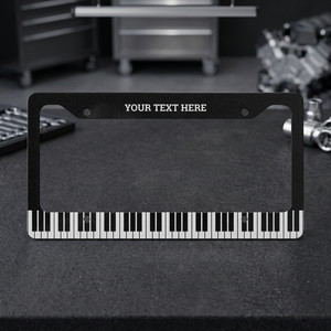 Logotees Custom Piano Keys License Plate <b>Frame</b> Metal <b>Clamp</b> with 177mm Hole Distance and Style a for Pianists - Product Image 2