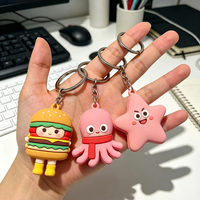 Porte-clés décapsuleur 3D en caoutchouc personnalisé tendance, avec illustration d'IP Anime, étanche, cadeau promotionnel en gros