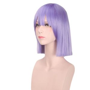 Peluca de Cosplay de Shouta Magatsuchi de Miss Kobayashi's <span class=keywords><strong>Dragon</strong></span> <span class=keywords><strong>Maid</strong></span>, Ainizi, Corta, Morada, de 35 cm, con Flequillo - Product Image 5