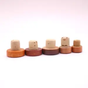 سدادة خشبية لسدادة غطاء خشبي رخيص السعر من الجهات المصنعة في الصين للأعلى والأسفل مصنوعة من الخشب الصناعي المتوسط الطبيعي