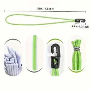 Autres nécessités quotidiennes : Cordon avec crochets, extenseur élastique de 26 cm avec crochets, tendeur en caoutchouc avec crochets pour bâche de camping - Product Image 4