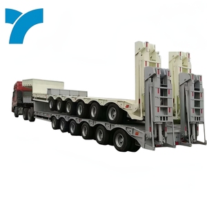 Promotion : Semi-<span class=keywords><strong>remorque</strong></span> surbaissée modulaire à plateau élévateur et essieux hydrauliques multi-axes à direction hydraulique à vendre - Product Image 1