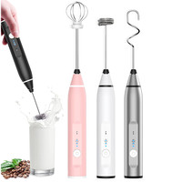 Batteur à main rechargeable en acier inoxydable NEWELL pour cuisine, fouet à œufs, mousseur à lait, fouet électrique portatif pour matcha et café