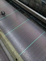 Toile de protection du sol agricole en tissage uni Sulzer, tissage Sulzer, tissu plastique anti-herbe