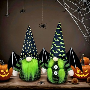 Décorations de gnomes d'Halloween, figurine de Rudolph sans visage, ornements de décoration de maison pour les fêtes, ornements de chauve-souris - Product Image 3