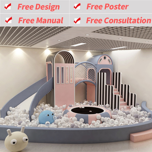 New Design Kids Indoor Soft Play Indoor Play Center Children <b>Small</b> Indoor Playground Equipment with <b>Slide</b> Ball Pool Ocean Ball - Product Image 2