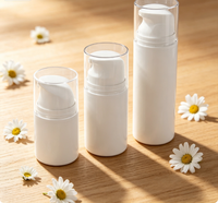 Flacon vide en gros pour lotion sous vide 30-150ml, finition givrée, emballage cosmétique pour nettoyant visage/crème/lotion
