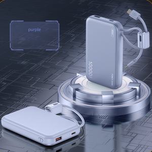 Nouveauté Chargeur portable 20000mah 10000mah avec logo personnalisé, câble intégré, banque de charge universelle 22.5W - Product Image 6