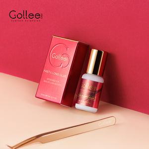 Gollee-pegamento para <span class=keywords><strong>pestañas</strong></span> individuales, etiqueta privada 1s, el mejor pegamento para <span class=keywords><strong>pestañas</strong></span>, látex, sin pegamento - Product Image 1