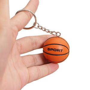 Personalizado de goma Lakers 3D bola PVC <span class=keywords><strong>NBA</strong></span> baloncesto llavero 3D equipo de fútbol Figura de plástico voleibol llavero - Product Image 2