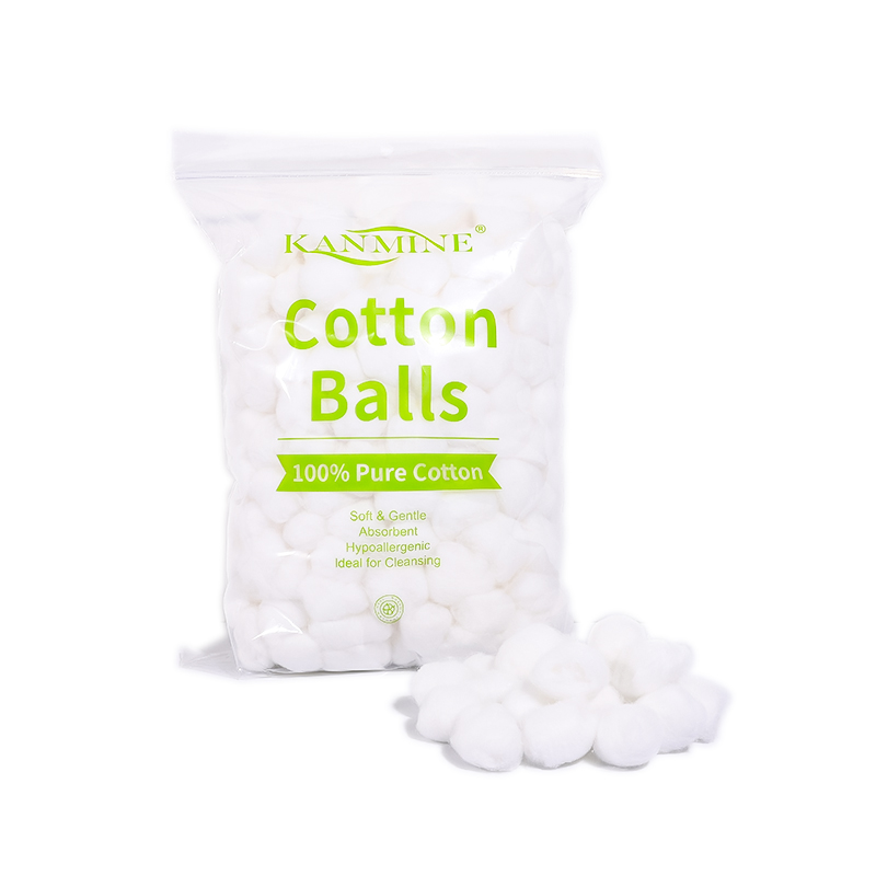 Boules de coton doux et absorbantes OEM 100% boules de coton pur à haute absorption blancheur pour usage chirurgical ou cosmétique et beauté