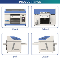 A2 A3 ukuran dua kepala profesional di casing ponsel pena Golf botol kaca dapat Flatbed Rotary UV Printer