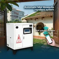 Système de brumisation anti-moustiques en acier inoxydable haute pression 100 bars, brumisateur électrique intelligent à télécommande pour le jardin, la lutte antiparasitaire en extérieur