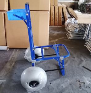 קל משקל כיסא דיג אלומיניום במשקל 12 אינץ בלון גלגלים 100 ק "ג עומס קרפיון דיג עגלה חוף הים פלטפורמה פלסטיק - Product Image 3