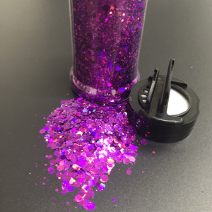 Best seller poliestere olografico 2oz Shaker sfuso Chunky Glitter totale 24 colori - Product Image 6