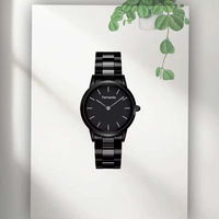 Montre unisexe élégante en acier inoxydable avec bracelet en cristal et mouvement à quartz, modèle original /DW/, best-seller, 00100328 00100334 00100336, design simple