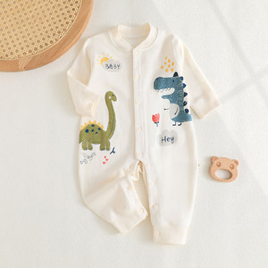 0-12 meses 0-12 M algodón orgánico doble bebé mameluco ropa de <span class=keywords><strong>bebe</strong></span> cómodo recién nacido cremallera con volantes Footie - Product Image 5