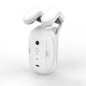 Smart Curtain Motor With Voice Control Built In Rechargeable Battery White Electric Curtains For Track Free Installation - Product Image 1