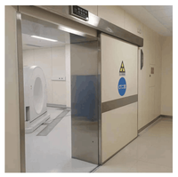 Porte battante anti-rayons X, Porte battante à charnières en plomb, Porte à insertions en plomb anti-rayons X pour scanner CT