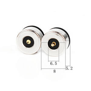 Connecteur magnétique direct à aspiration circulaire 2 broches, tête de charge magnétique CC haute intensité, prise de connecteur magnétique à aspiration - Product Image 4