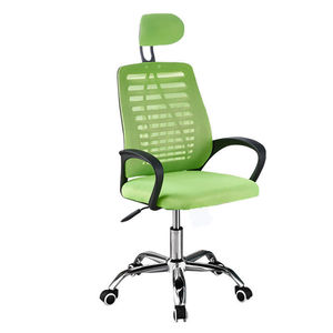 Chaise de bureau ergonomique moderne à dossier haut, pivotante, réglable en hauteur, confortable, avec dossier en maille, pour la maison, le bureau, les salles de conférence, les dortoirs - Product Image 3