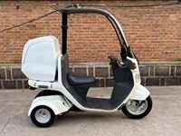 Scooter motorisé à trois roues de 50 cm³ pour passagers - Certifié CEE, carrosserie ouverte, assistance au carburant, mini moto rétro Turtle