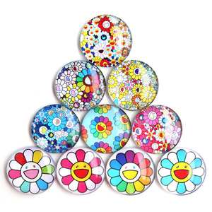 Aimants en verre en forme de dôme 3D, aimants ronds en verre bombé pour réfrigérateur, aimants puissants pour tableau blanc, casier, décoration de la maison, cadeau - Product Image 4