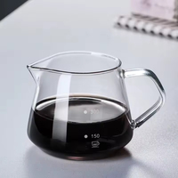 Penjualan Panas: Server Kopi Kaca, Dekanter Kopi Tuang, 400ML 650ML, Pot Kopi Kaca Transparan
