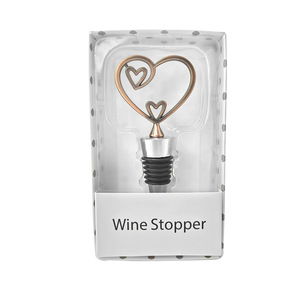 Valentine Heart Shape Wine <b>Stopper</b> Food Grade Zinc Alloy Bottle Seal For Wine Champagne Spirits - Product Image 2