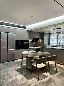 Cuisine moderne de luxe avec charnières, ensemble de cuisine modulaire personnalisé de haute qualité, garantie de 5 ans - Product Image 5