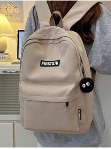 Sac à dos unisexe 20L en nylon imperméable avec fermeture éclair, couleur unie, <span class=keywords><strong>pour</strong></span> étudiants du collège, lycée et université - Product Image 3