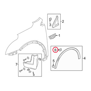Clips de Estilo Rocker Arm para GM 15864780 11569921, Clips de Fijación de Panel Interior, Material PP - Product Image 5