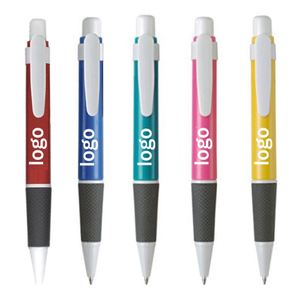 Wholesale Custom Logo Advertising Ballpoint Pen Simple Press Design with <b>Plastic</b> Material for Stationery Supplies and Gifts - Product Image 1