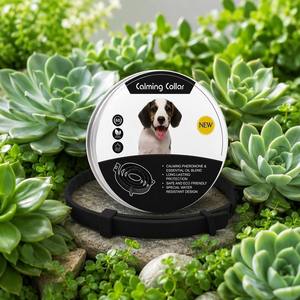 Pita Kalung Penenang Anjing-Bahan Karet Ramah Lingkungan Tahan Air Desain Sederhana Solid Mengurangi Kecemasan Hewan Peliharaan Minyak Esensial Alami - Product Image 1