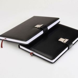 Promotion Planner Organizer A5 Leather Cover Business Meeting Gift 100 Sheets Hardcover Sewing Binding <b>Journal</b> Set Notebook - Product Image 3