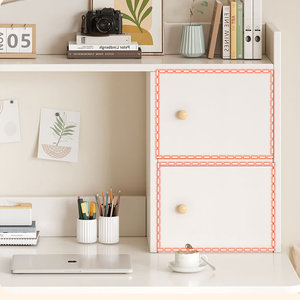 Estantería de escritorio de madera para <span class=keywords><strong>el</strong></span> hogar, escritorio Simple integrado, ajustable, para estudiantes, estudio, dormitorio, tocador, almacenamiento, escritorio de ordenador - Product Image 4