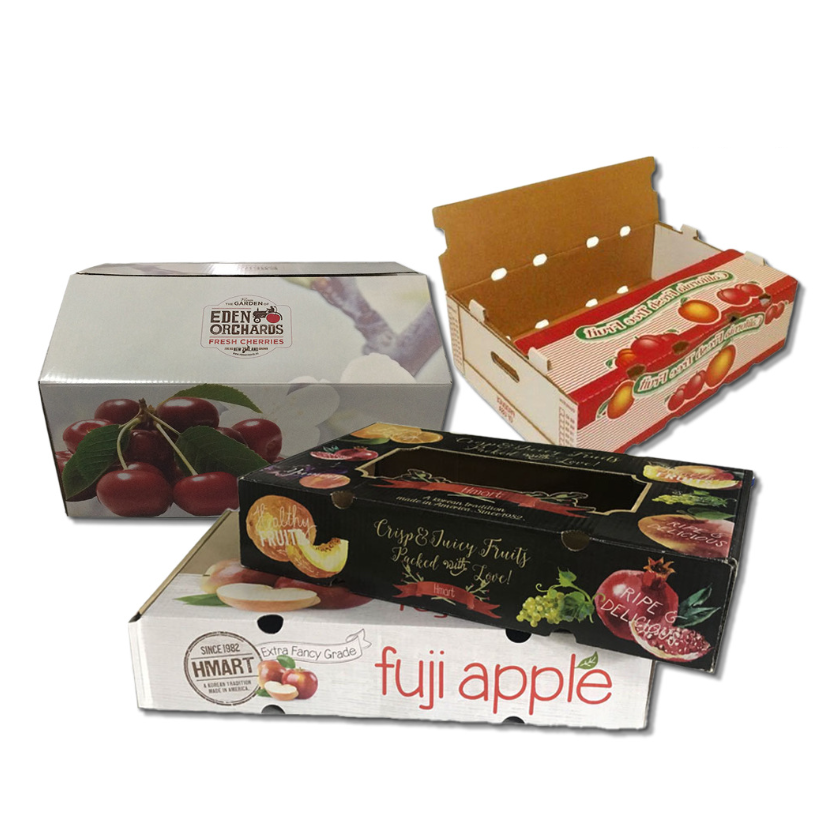 China Custom Packing Carton for Pineapple Vegetable and Fruits Packaging Boxes for Food Packaging