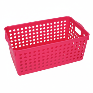 Cesto portaoggetti largo rosso Inomata - Product Image 1