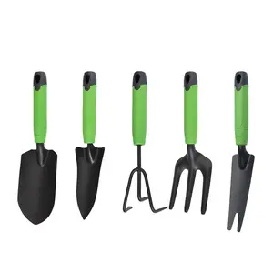 Kit de ferramentas manuais de jardinagem, kit de ferramentas de jardinagem de aço carbono com 10 peças