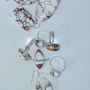 925 argent pierres précieuses Cocktail anneau fait à la main ovale rond bijoux mode gros cadeau - Product Image 1