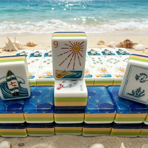 Nouvel Arrivage – Ensemble de Mahjong de Luxe Style Hamptons – Jeu de Tuiles Premium 160 Pièces – Mahjong Américain en Acrylique – <span class=keywords><strong>Agent</strong></span> Agréé - Product Image 4
